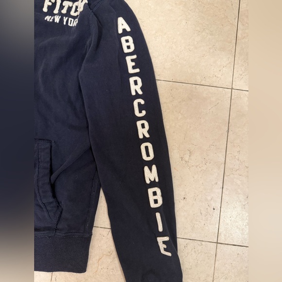 💙Abercrombie & Fitch Navy Cotton Hoodie Jacket💙 - Picture 6 of 11